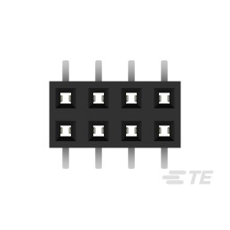 10 pcs - TE Connectivity AMPMODU Series Straight Surface Mount PCB Socket, 8-Contact, 2-Row, 2mm Pitch, Solder Termination