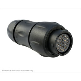 1 pcs - Souriau Circular Connector, 19 Contacts, In-line, Plug, Female, IP68, IP69K, UTS Series