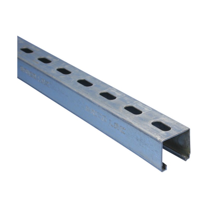 10 pcs - nVent CADDY Steel Slotted DIN Rail, A Compatible, 3000mm x 41mm x 41mm