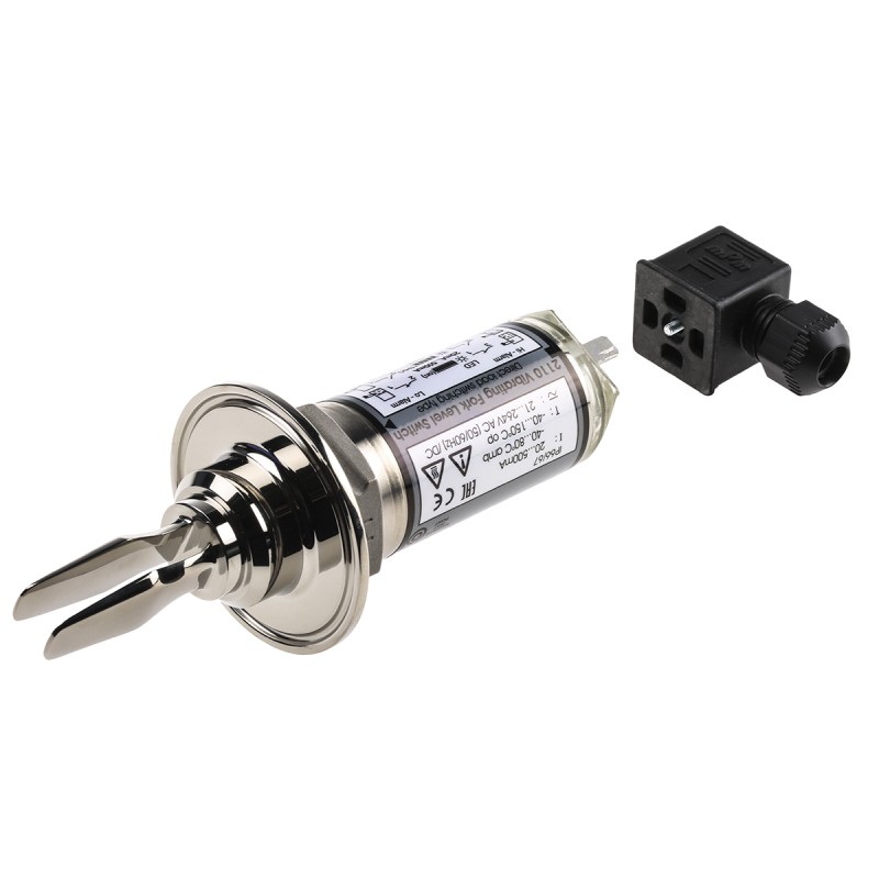 1 pcs - 2110 Series Fork Level Switch Vibrating Level Switch, Direct Load Output, Side or Top Mount, Stainless Steel Body