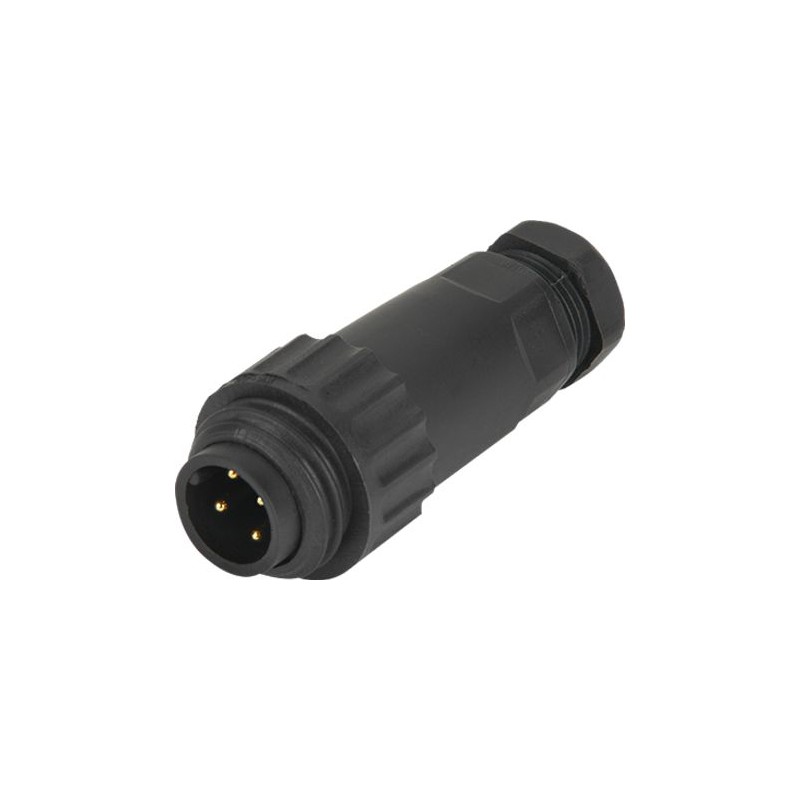 1 pcs - RS PRO Circular Connector, 4 Contacts, Cable Mount, M24 Connector, Male, IP67