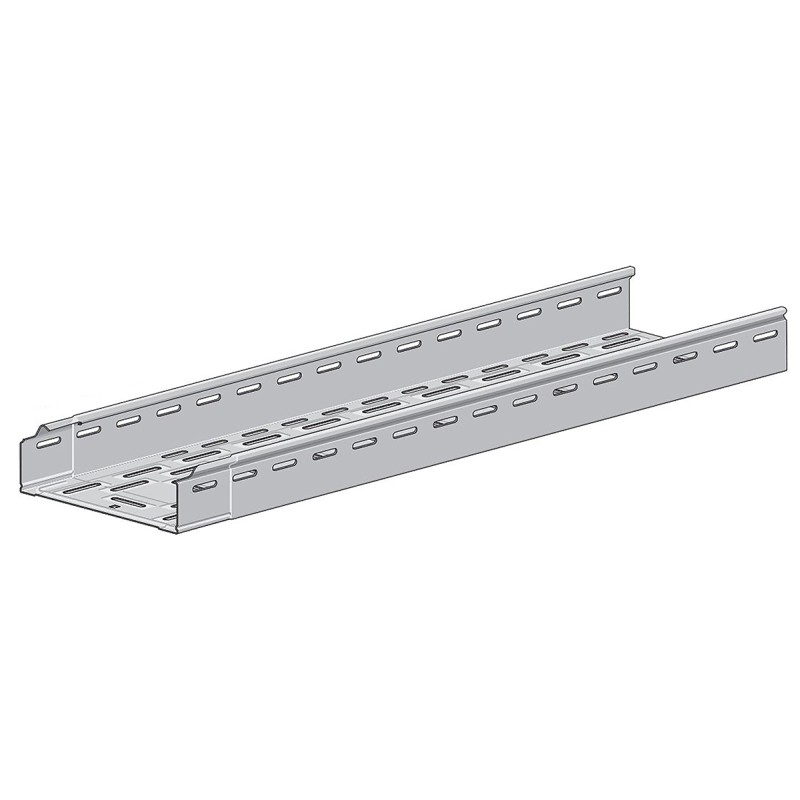 4 pcs - RS PRO Self-coupling Light Duty Tray, Sendzimir Galvanised Steel 3m x 200 mm x 60mm