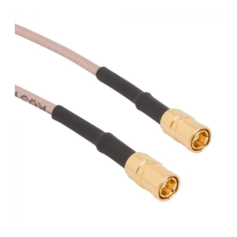 1 pcs - Amphenol RF Male SMB to Male SMB Coaxial Cable, RG316 Coaxial, Terminated