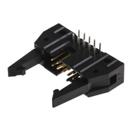 72 pcs - TE Connectivity AMP-LATCH Series Right Angle Through Hole PCB Header, 10 Contact(s), 2.54mm Pitch, 2 Row(s), Shrouded
