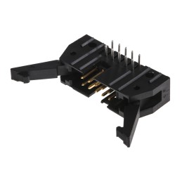 72 pcs - TE Connectivity AMP-LATCH Series Right Angle Through Hole PCB Header, 10 Contact(s), 2.54mm Pitch, 2 Row(s), Shrouded