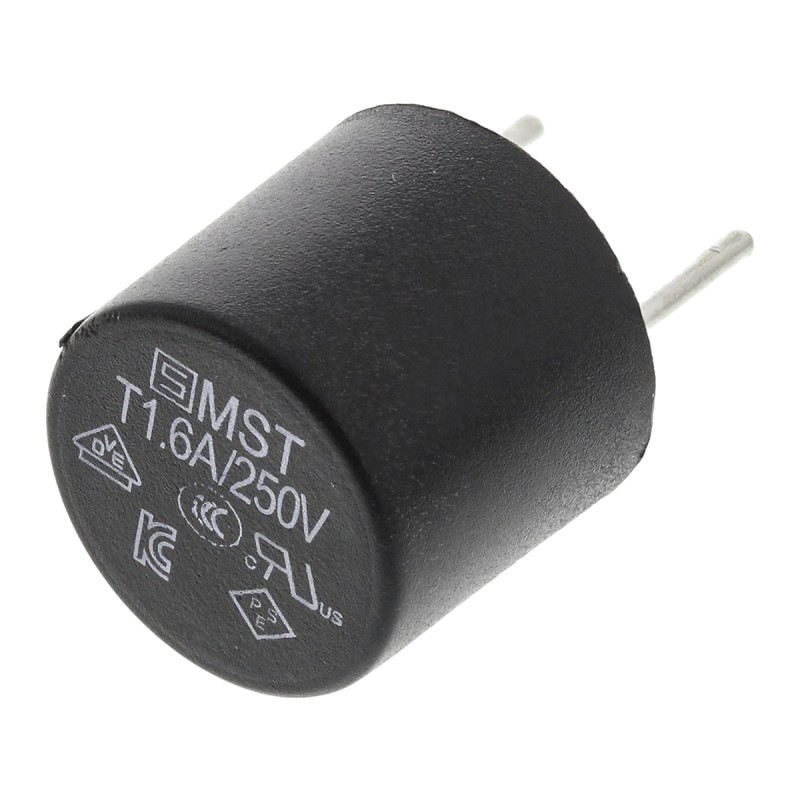 10 pcs - SchurterPC Board Non Resettable Fuse, Radial 1.6A, 250V ac