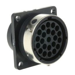1 pcs - ITT Cannon Circular Connector, 23 Contacts, Panel Mount, Socket, Female, IP65, Trident Ringlock Series