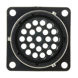 1 pcs - ITT Cannon Circular Connector, 23 Contacts, Panel Mount, Socket, Female, IP65, Trident Ringlock Series