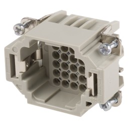 1 pcs - Epic Contact Heavy Duty Power Connector Insert, 10A, Male, H-DD Series, 25 Contacts