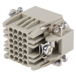 1 pcs - Epic Contact Heavy Duty Power Connector Insert, 10A, Male, H-DD Series, 25 Contacts