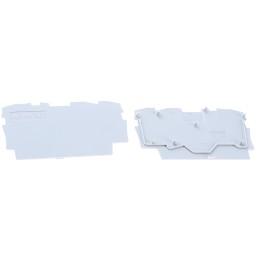 10 pcs - Wago TOPJOB S, 2002 Series End and Intermediate Plate for Use with 2002 Series Terminal Blocks, IECEx