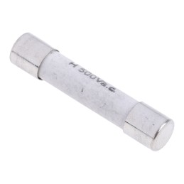 10 pcs - RS PRO 1A T Ceramic Cartridge Fuse, 6.3 x 32mm