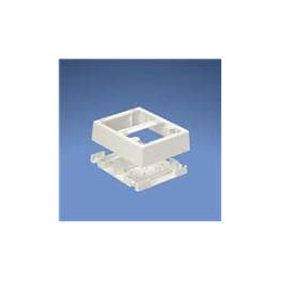 1 pcs : JBP2FSIW - Wire Ducting & Raceways Dbl Gang Fast Snap PWR Rated 2-piec