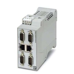 1 pcs - Phoenix Contact Serial Device Server, 2 Ethernet Port, 4 Serial Port, RS232, RS422, RS485 Interface