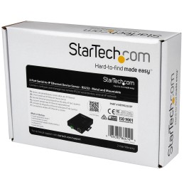 1 pcs - StarTech.com Serial Device Server, 1 Ethernet Port, 2 Serial Port, RS232 Interface, 460.8kbit/s Baud Rate