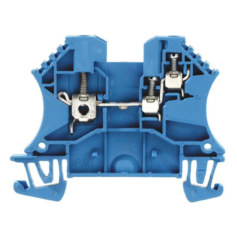 10 pcs - Weidmuller W Series Blue Feed Through Terminal Block, 1.5mm², Single-Level, Screw Termination