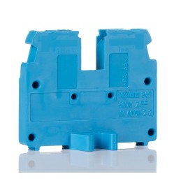 10 pcs - Wago 869 Series Blue DIN Rail Terminal Block, 2.5mm², Single-Level, Cage Clamp Termination, ATEX, IECEx