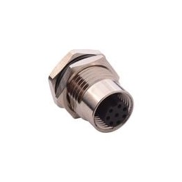 1 pcs : 860-008-213R004 - Circular Metric Connectors M12 8 Pos F Pan mnt thru hole
