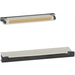 10 pcs - Amphenol Communications Solutions, 62684 0.5mm Pitch 40 Way Right Angle Female FPC Connector, ZIF Top Contact