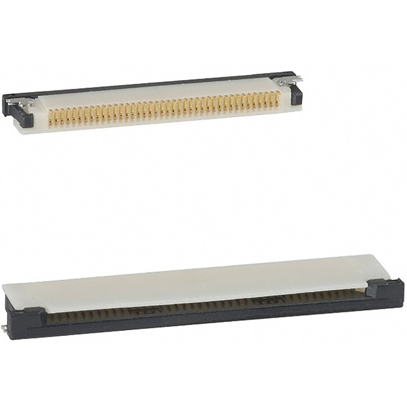 10 pcs - Amphenol Communications Solutions, 62684 0.5mm Pitch 40 Way Right Angle Female FPC Connector, ZIF Top Contact