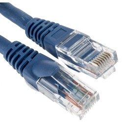 1 pcs - RS PRO Cat5e Male RJ45 to Male RJ45 Ethernet Cable, U/UTP, Blue LSZH Sheath, 3m