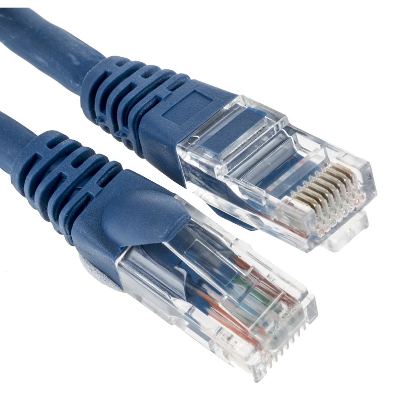 1 pcs - RS PRO Cat5e Male RJ45 to Male RJ45 Ethernet Cable, U/UTP, Blue LSZH Sheath, 3m