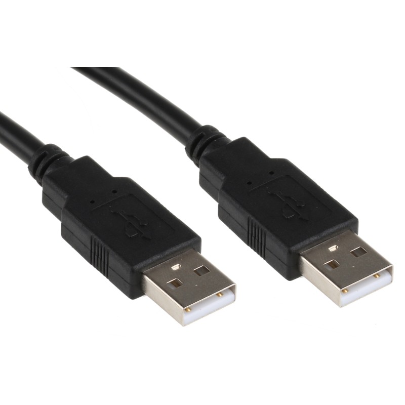 1 pcs - Roline USB 2.0 Cable, Male USB A to Male USB A Cable, 800mm