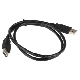 1 pcs - Roline USB 2.0 Cable, Male USB A to Male USB A Cable, 800mm