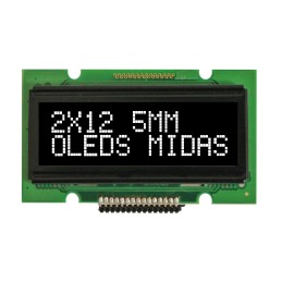 1 pcs - Midas 1.6in White Passive matrix OLED Display COB Parallel Interface