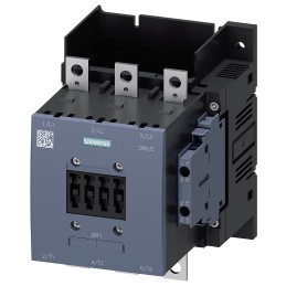 1 pcs - Siemens 3RT1 Series Contactor, 400 V ac Coil, 3-Pole, 115 A, 55 kW, 2NO + 2NC, 400 V ac