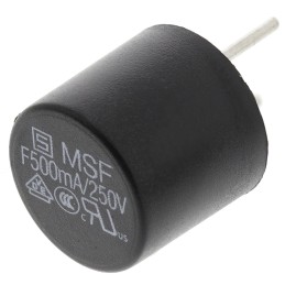 10 pcs - SchurterPC Board Non Resettable Fuse, Radial 500mA, 250V ac