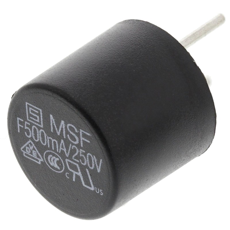 10 pcs - SchurterPC Board Non Resettable Fuse, Radial 500mA, 250V ac