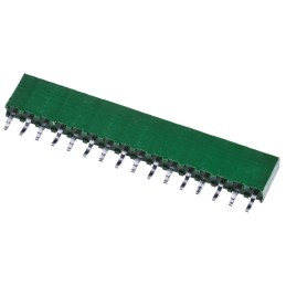 10 pcs - TE Connectivity AMPMODU HV100 Series Straight Through Hole Mount PCB Socket, 16-Contact, 1-Row, 2.54mm Pitch, Solder