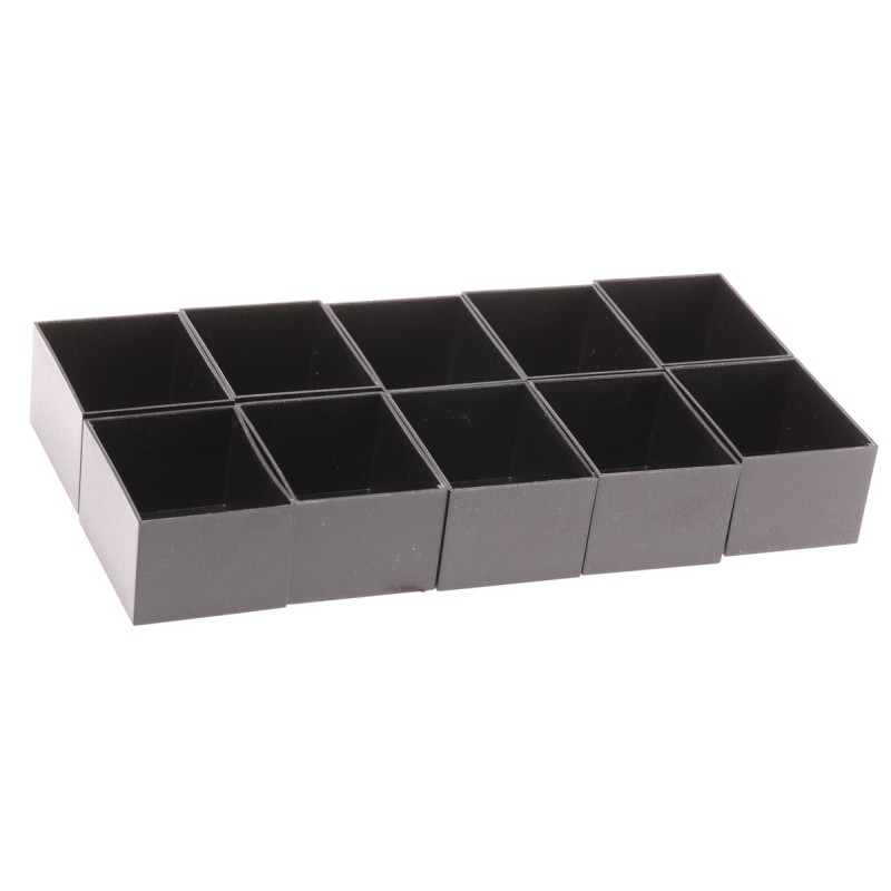 10 pcs - Black ABS Potting Box, 50 x 40 x 30mm