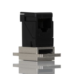 1 pcs - RS PRO Single-Port RJ45 Female Feedthrough Ethernet Connector, Cat6, Unshielded