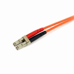 1 pcs - Startech LC to ST Duplex Multi Mode OM1 Fibre Optic Cable, 62.5/125μm, Orange, 2m