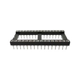 24 pcs - RS PRO 2.54mm Pitch 20 Way, Through Hole Turned Pin IC Dip Socket, 3A