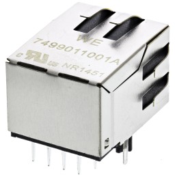 1 pcs - Wurth Elektronik Female RJ45 Connector, PCB Mount