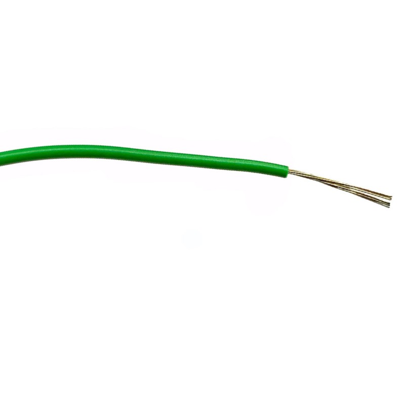 1 Reel of 100 M - RS PRO Green 0.22 mm² Hook Up Wire, 7/0.2 mm, 100m, PVC Insulation
