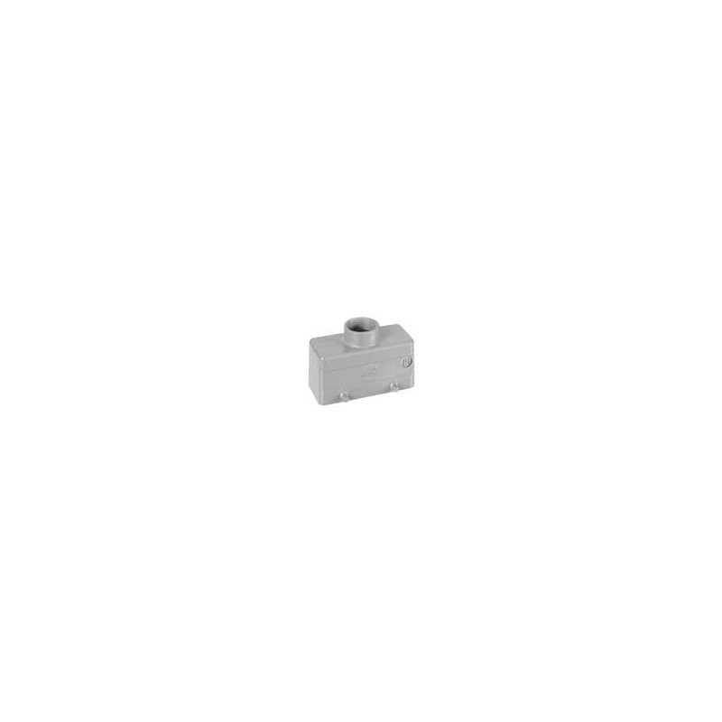 1 pcs : 19300161422 - Heavy Duty Power Connectors METAL HOOD HAN 16B 2 LVR LCKING