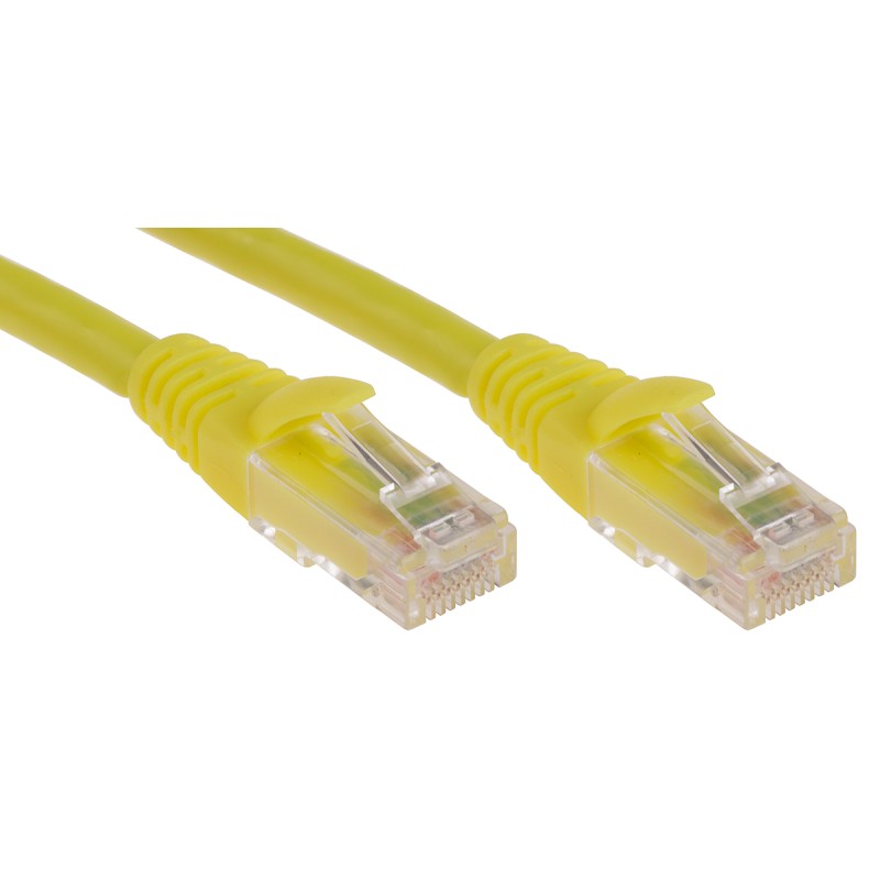 1 pcs - RS PRO Cat6 Male RJ45 to Male RJ45 Ethernet Cable, U/UTP, Yellow LSZH Sheath, 5m