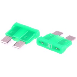 10 pcs - Littelfuse 30A Green Blade Car Fuse, 32V dc