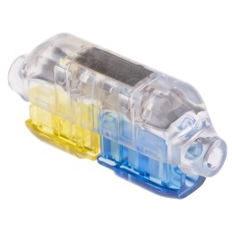 1 pcs - TE Connectivity In Line Splice Connector, Clear, Insulated, Tin 1.5 - 2.5 mm², 14 - 12 AWG, 16 -