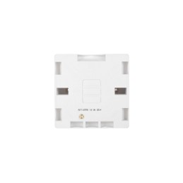 10 pcs - Contactum White Back Box, BS, 1 Gangs