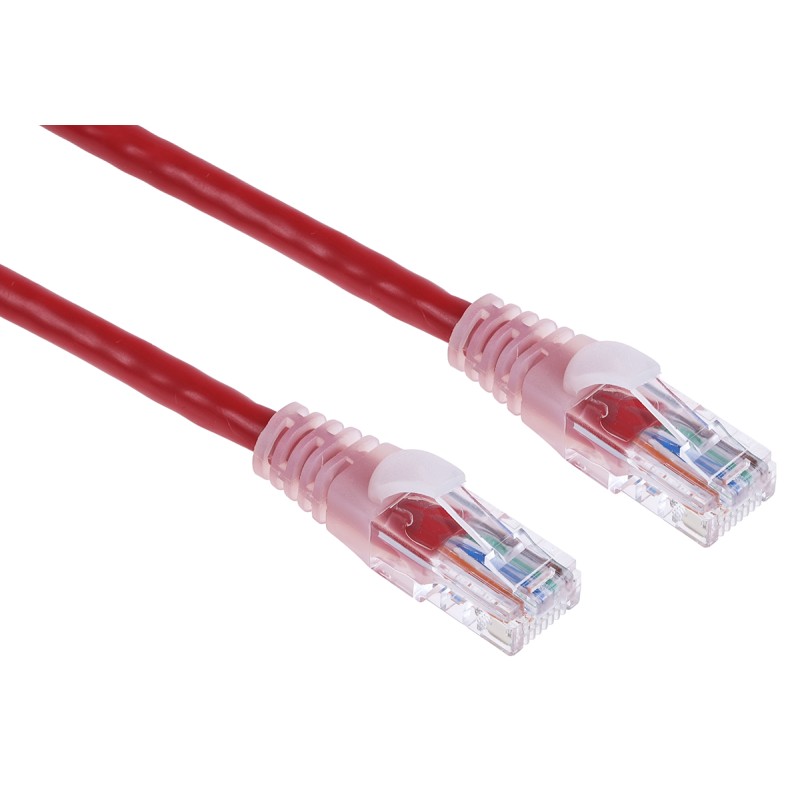 1 pcs - RS PRO Cat5e Male RJ45 to Male RJ45 Ethernet Cable, U/UTP, Red PVC Sheath, 2m