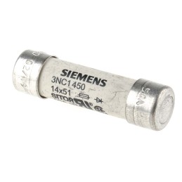 10 pcs - Siemens 50A Cartridge Fuse, 14 x 51mm