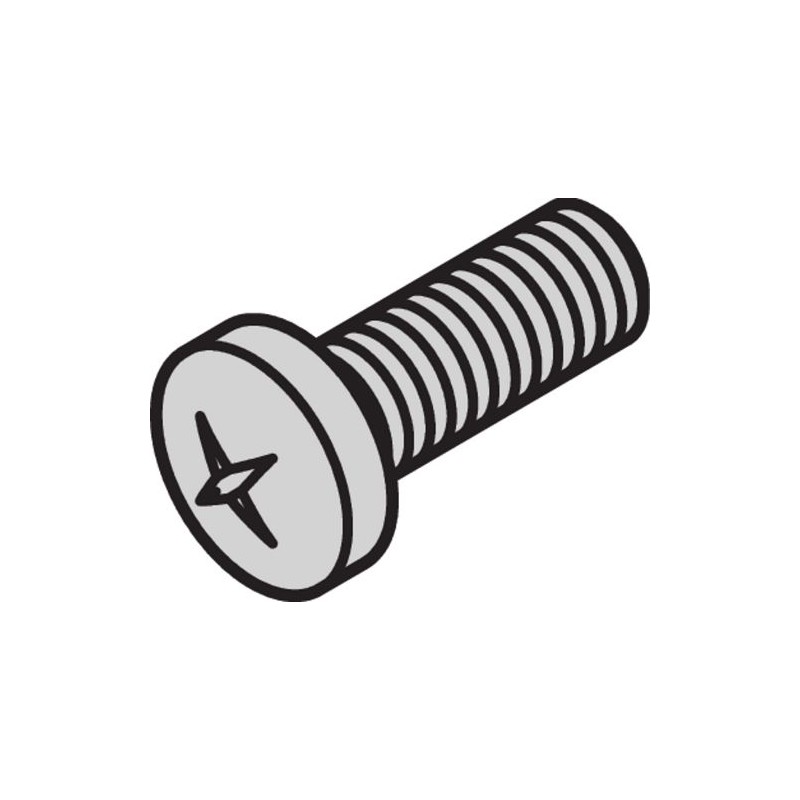 100 pcs - nVent SCHROFF Screw for Use with Eurorack, Front Panels, Novastar, Varistar, Varistar CP, M6 Thread, 100 Piece(s)