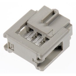 1 pcs - HARTING 6-Way IDC Connector Socket for Cable Mount, 2-Row