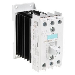 1 pcs - Siemens Solid State Relay, 10.5 A Load, DIN Rail Mount, 600 V Load, 30 V dc Control