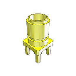 1 pcs - Samtec SMA Series, jack PCB Mount SMA Connector, 50Ω, Solder Termination, Straight Body